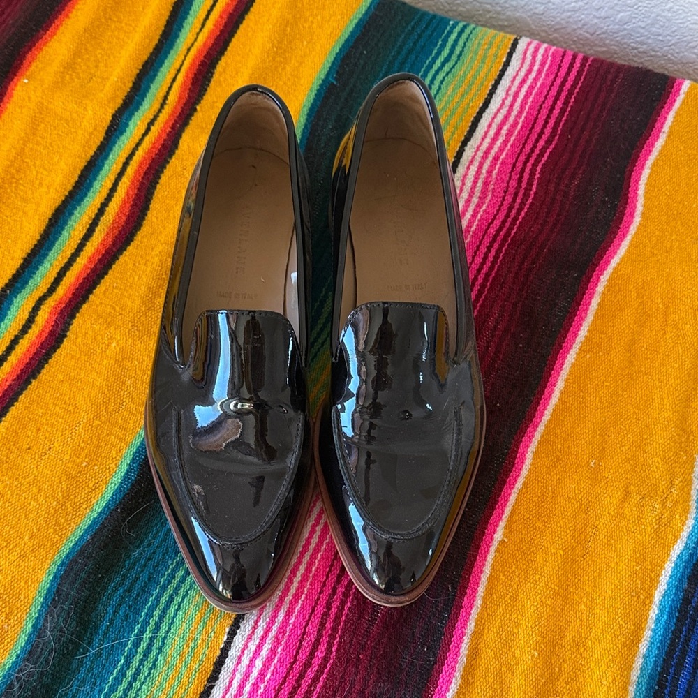 Everlane Black Patent Leather Loafers